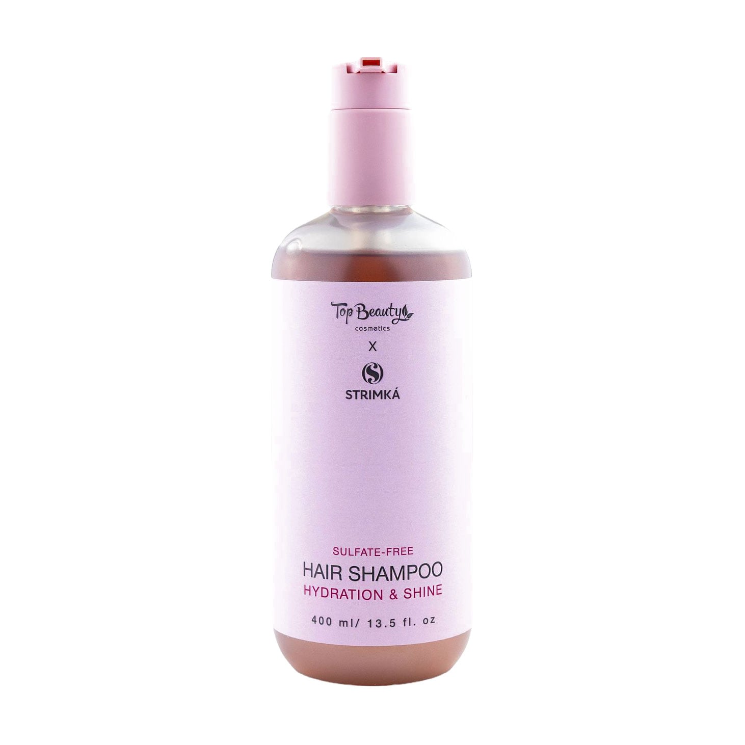 Безсульфатний шампунь для волосся Top Beauty X Strimka Hair Shampoo Інтенсивне зволоження та блиск, 400 мл